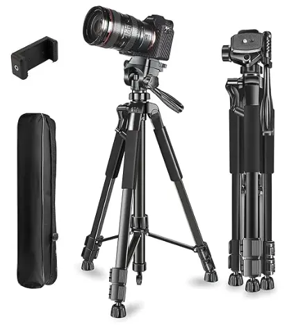 Adofys 70” Aluminium Camera Tripod
