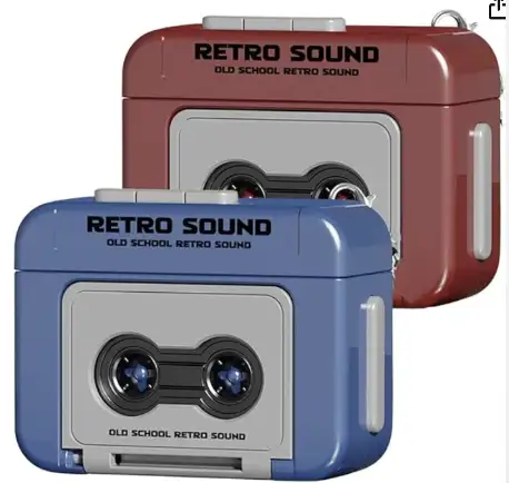 Retro Voice Recorder Keychain