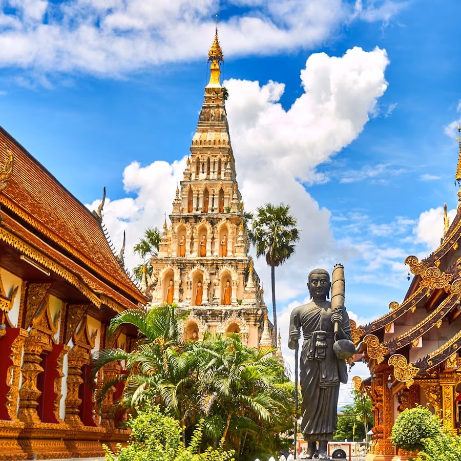 A golden temple in Thailand