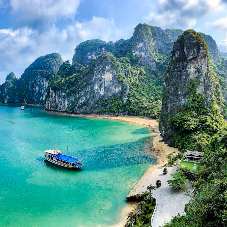 Limestone islands of Ha Long Bay, Vietnam